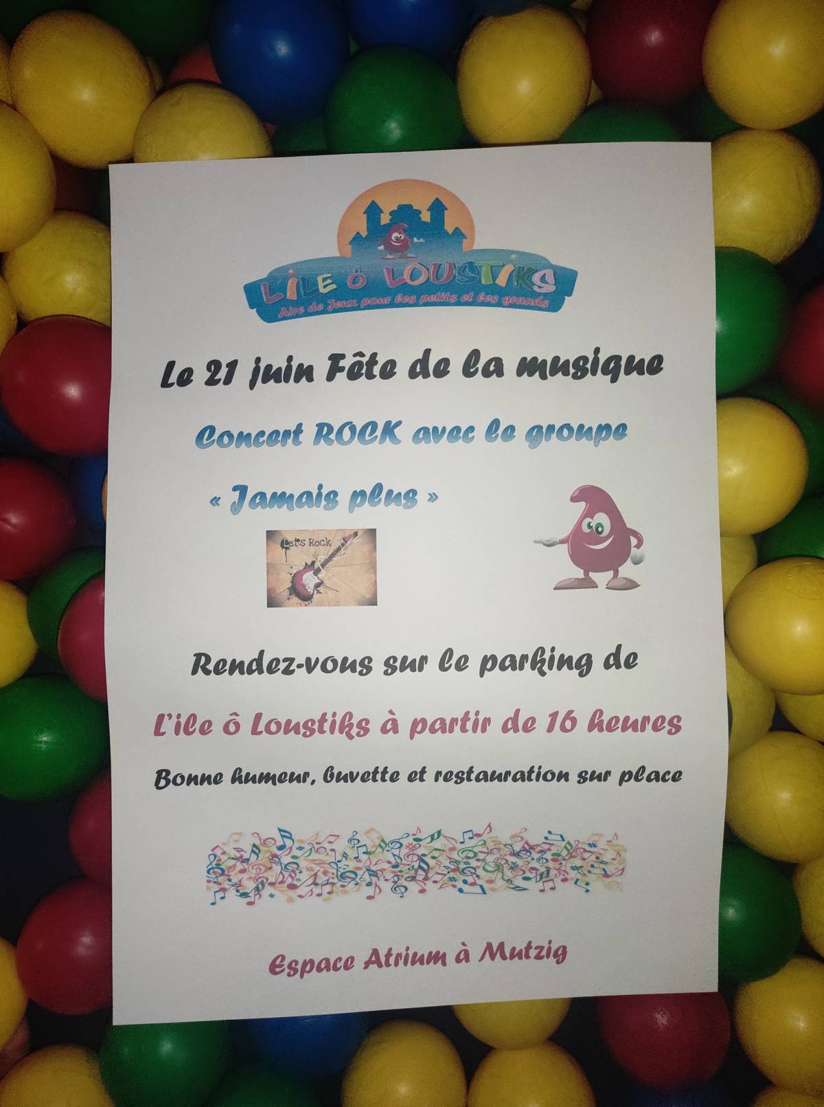 Fête de la musique à L’île ô Loustiks Obernai